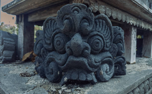 istock Balinese Cement Sculpture in the Temple 1417005870