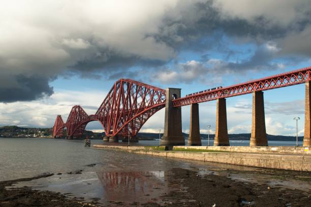 istock Scenic view of the Forth Bridge on a cloudy day in the UK 1417012263
