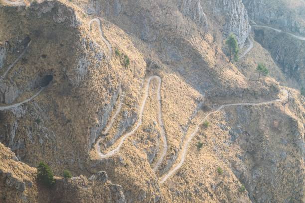 istock Trail on the rocky mountain Monte Grappa with World War 1st tunnels 1417016846