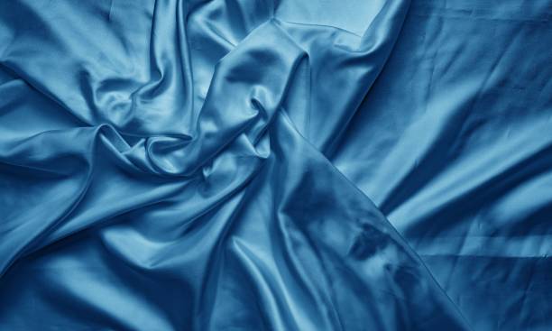 istock Close up of Satin Textured Fabric 1417017641