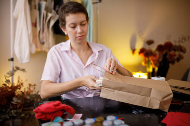 istock Craft  product being packed  by artisan 1417020584