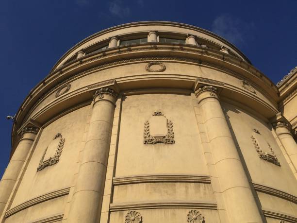 istock Low angle shot of a historical building 1417021089