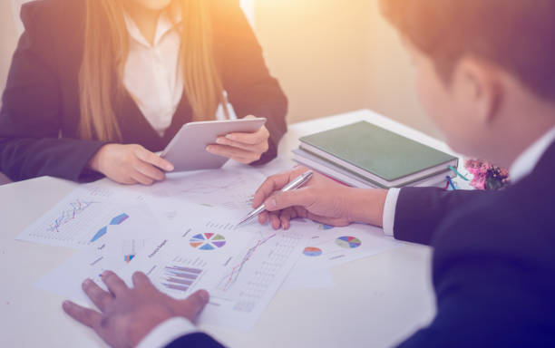 istock Making great decisions.Teamwork gesturing and discussing something with coworkers listening to business plan ,business concept 1417021891