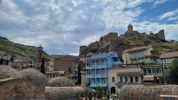 istock Buildings under a cloudy sky in Tbilisi 1417022220
