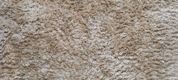 istock Closeup view of a lovely beige rug texture 1417022229