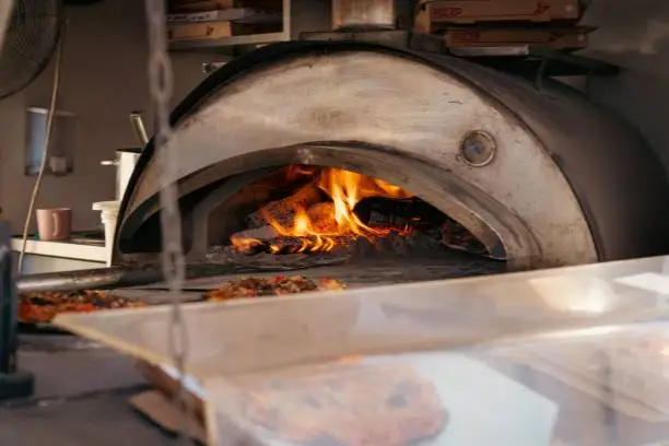 A beautiful view of a woodfire oven