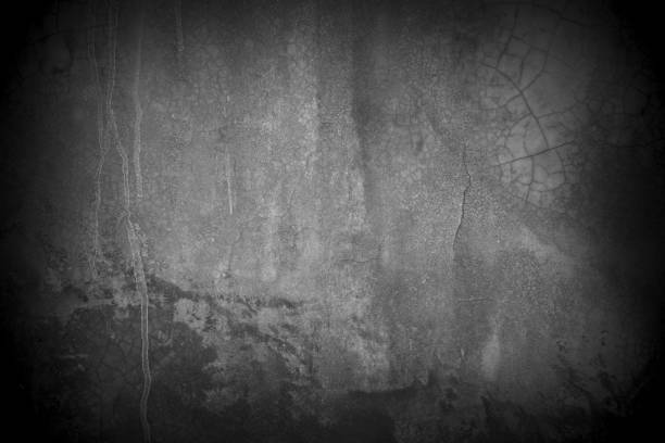 istock Old wall texture cement dark black gray  background abstract grey color design are light with white gradient background. 1417028512