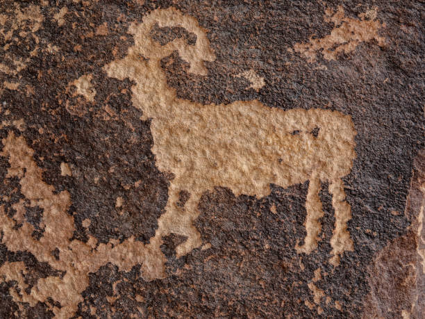 istock Ancient petroglyph. Fremont Culture, Utah. 1417031198