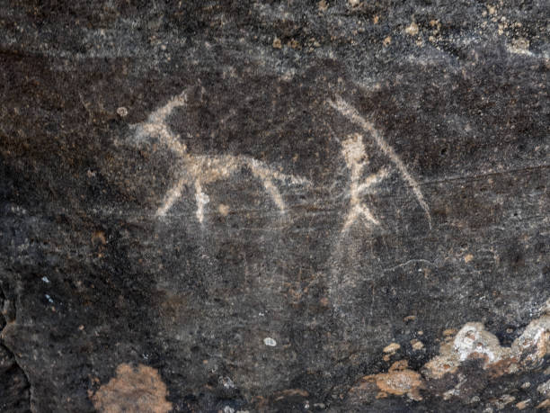 Ancient petroglyph. Fremont Culture, Utah.