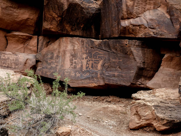 istock Ancient petroglyph. Fremont Culture, Utah. 1417031324