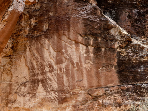 istock Ancient petroglyph. Fremont Culture, Utah. 1417031339