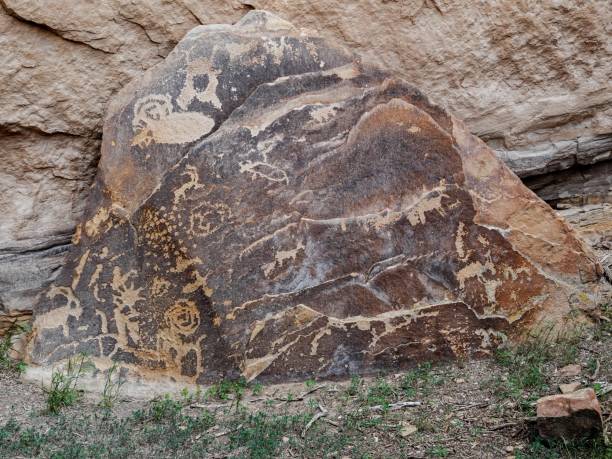 Ancient petroglyph. Fremont Culture, Utah.