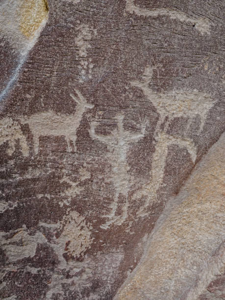 Ancient petroglyph. Fremont Culture, Utah.