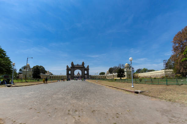 palácio de mysore em mysore, estado de karnataka em india - wodeyar - fotografias e filmes do acervo