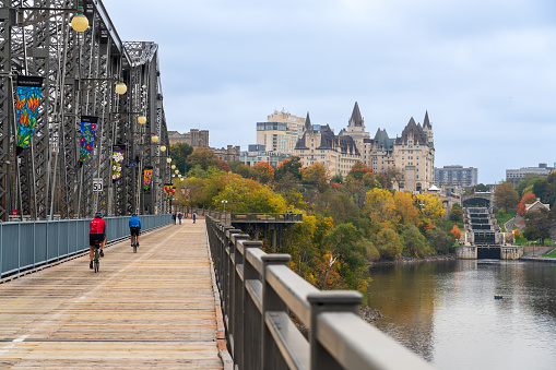 A view of Old Quebec City, whose walled fortified historic district is a UNESCO World Heritage Site.