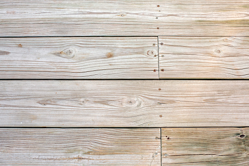 Wood or lumber pattern background, top view of wooden walkway or fence