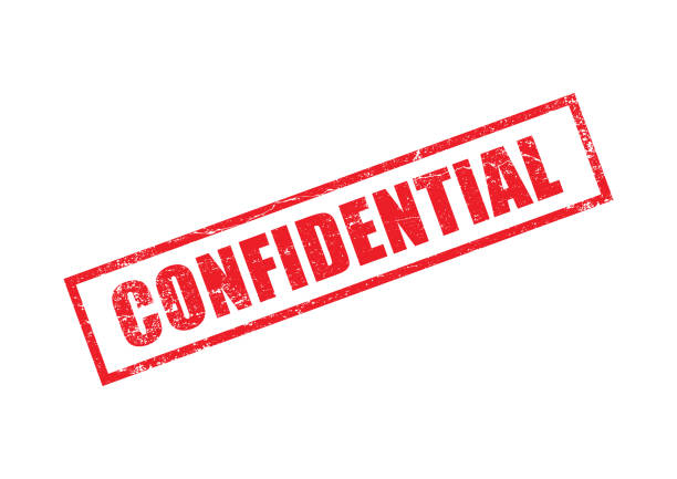 illustrazioni stock, clip art, cartoni animati e icone di tendenza di timbro confidenziale rosso - francobollo postale