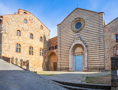 Church of San Francesco in the historic centre of Lucignano, a town in the province of Arezzo (3 shots stitched)