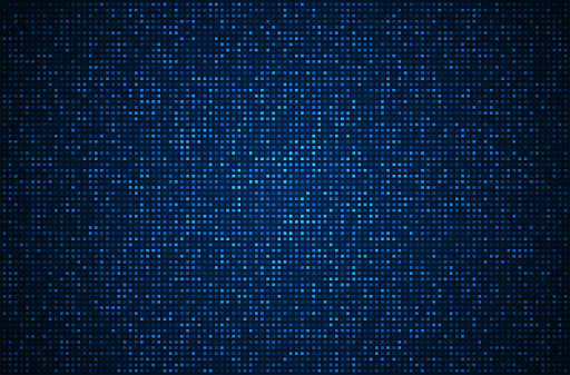 Digital technology background. Digital data square blue pattern pixel background