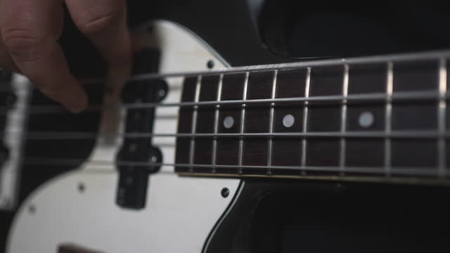 Bassist Using Fingers To Play