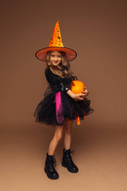 Cute blue-eyed girl Cute blue-eyed girl witch photos stock pictures, royalty-free photos & images
