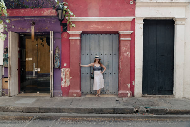 istock Girl on the sidewalk 1417082946