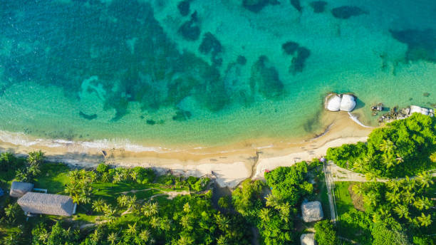 Beach in Tayrona parc Santa marta Colombia