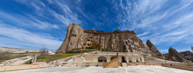 Cavusin Church , unesco world heritage ,spectacular volcanic rock formation at Devrent valley, Cappadocia,Turkey