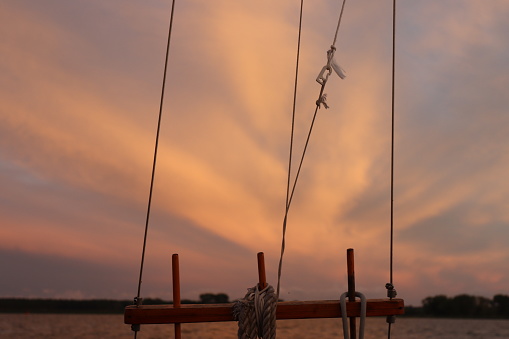 Vacations in Poland - Sunset over the Talty lake in Masuria, land of a thousand lakes