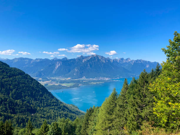 istock Panorama of the Switzerland Alpine mountains. 1417104113
