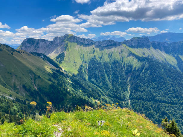 istock Panorama of the Switzerland Alpine mountains. 1417105165