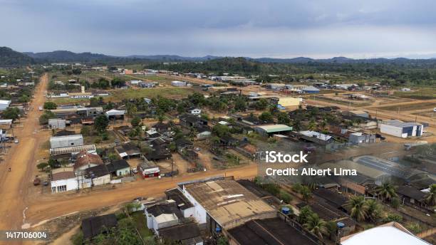 Aerial View Of The City Of Colniza In Mato Grosso Stock Photo