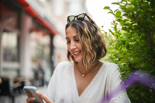 Woman using Smartphone