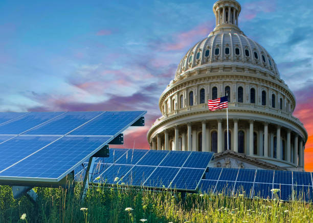 Renewable Energy - Climate Change Policy stock photo