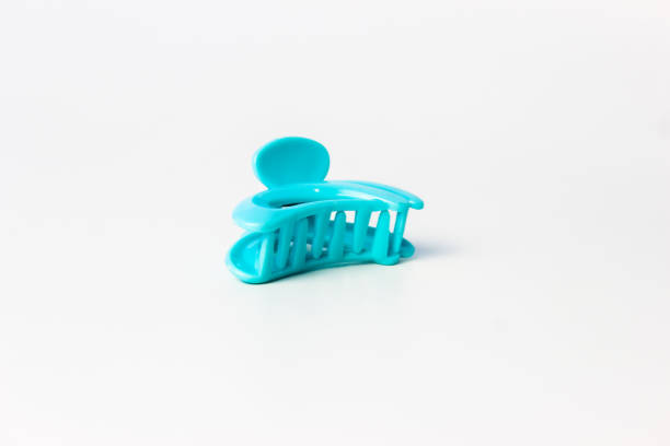 istock Blue-colored Jaws Hair Clip Isolated on a White Background 1417166429