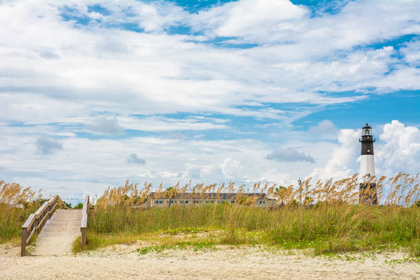 istock The wooden path from the beach to the lighthouse 1417167458