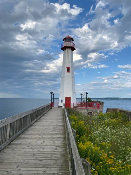 istock Wawatam Lighthouse - St. Ignace, Michigan in the Upper Peninsula 1417173664