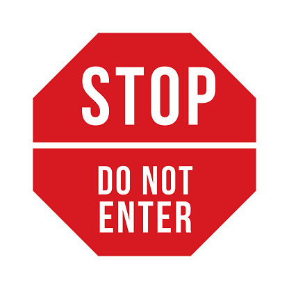 Stop Sign Icon Design Vector