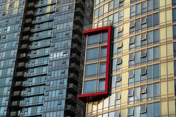 Free Stock Photo of Red Sign Hanging From Side of Tall Building ...