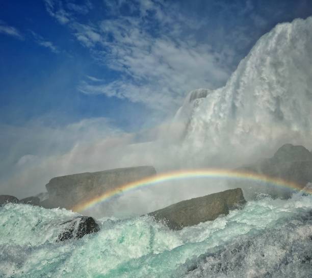 istock Maid of the mist at Niagara Falls 1417192471