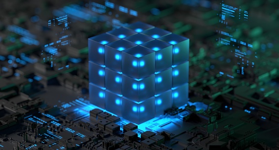 Quantum Computing Futuristic Technology Digital Cyberspace