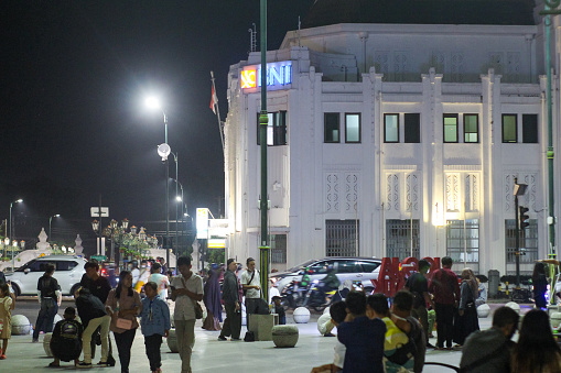 Yogyakarta, Indonesia - June 07, 2022: Night Vibe On Malioboro Street One Stop Shopping At Yogyakarta, Indonesia