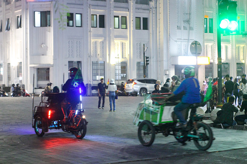 Yogyakarta, Indonesia - June 07, 2022: Night Vibe On Malioboro Street One Stop Shopping At Yogyakarta, Indonesia