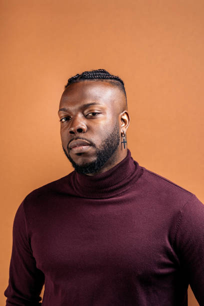 istock Casual Black Man in Studio Shot 1417204876