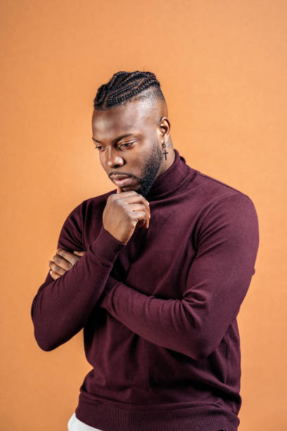 istock Casual Black Man in Studio Shot 1417204904