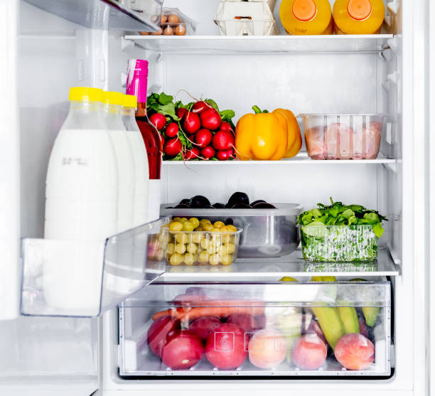 istock Fridge with fruits and vegetables 1417212703
