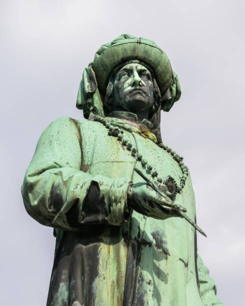 istock Statue of Jan Van Eyck in Bruges 1417213756