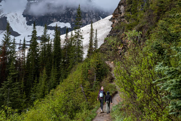 istock Mother and her son exploring nature together 1417214175