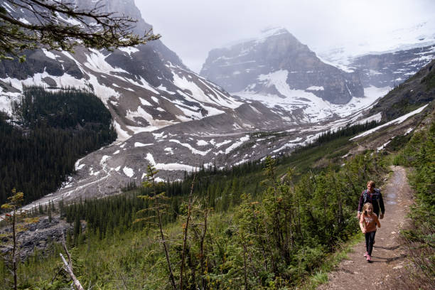 istock Mother and daughter exploring nature together 1417214245