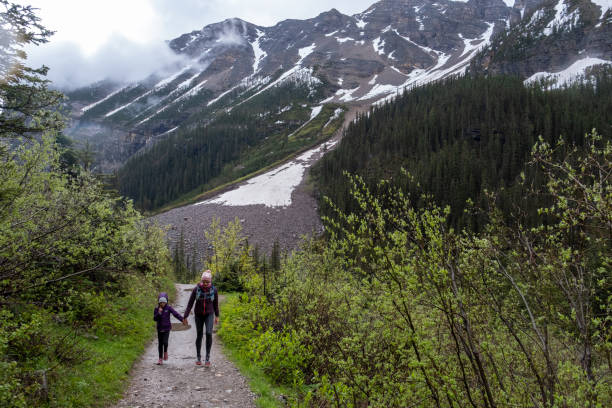 istock Mother and daughter exploring nature together 1417215183